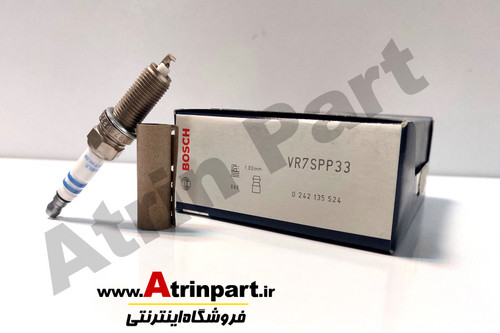 شمع سوزنی دبل پلاتینیوم رزوه 12 آچار 14 بوش آلمان VR7SPP33S Bosch