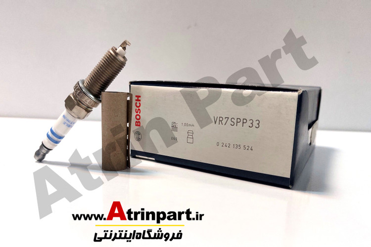 شمع سوزنی دبل پلاتینیوم رزوه 12 آچار 14 بوش آلمان VR7SPP33S Bosch