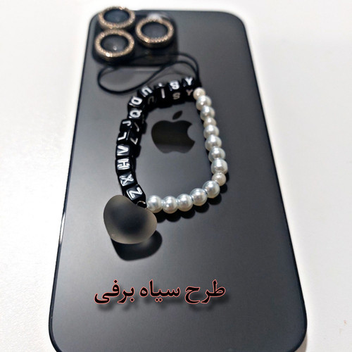 آویز موبایل و فلش طرح سیاه برفی